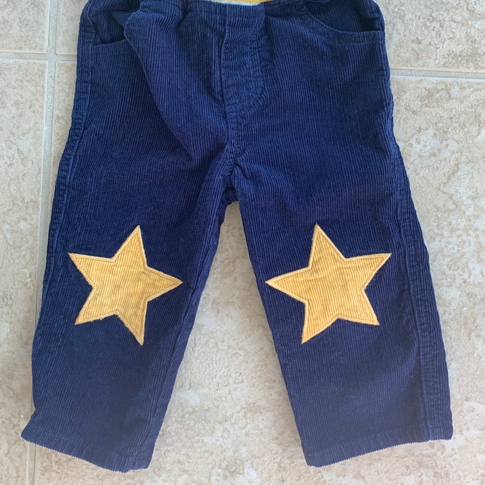 Baby Boden 18-24 mos star corduroy pants
